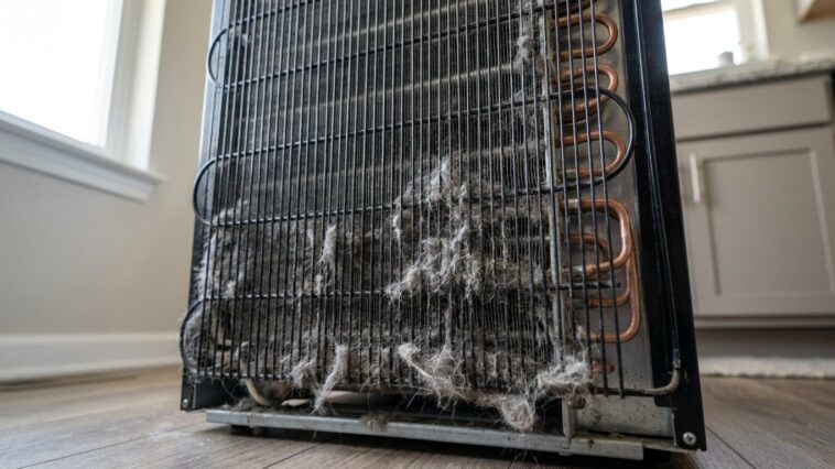 Fini le frigo qui tourne sans répit à 33 °C : depuis qu'il passe ça derrière l'appareil deux fois par an, la cuisine peut ...