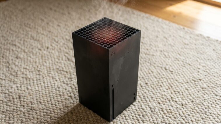 J'ai laissé ma console posée à même la moquette tout l'été juste pour libérer le meuble : au premier gros jeu, j'ai compri...