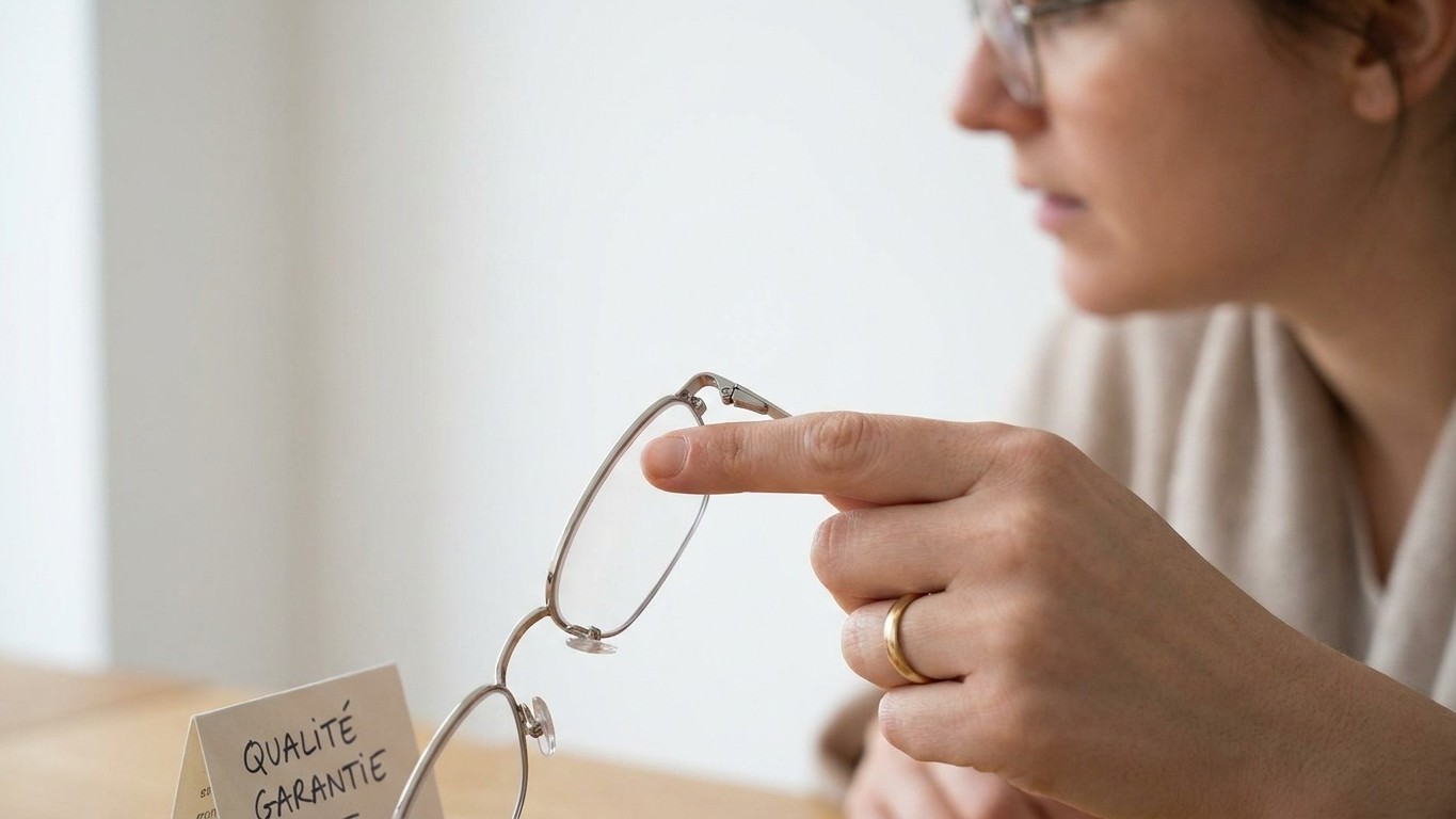 J'ai resserré la vis de la branche de mes lunettes avec le tournevis de la trousse juste pour arrêter le jeu : au troisièm...