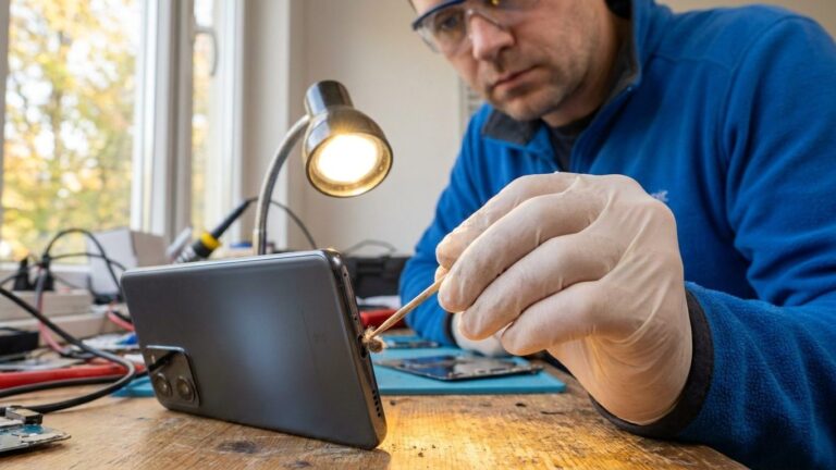 Je croyais que la batterie de mon téléphone était morte : ce que le réparateur a sorti du port de charge en dix secondes m...