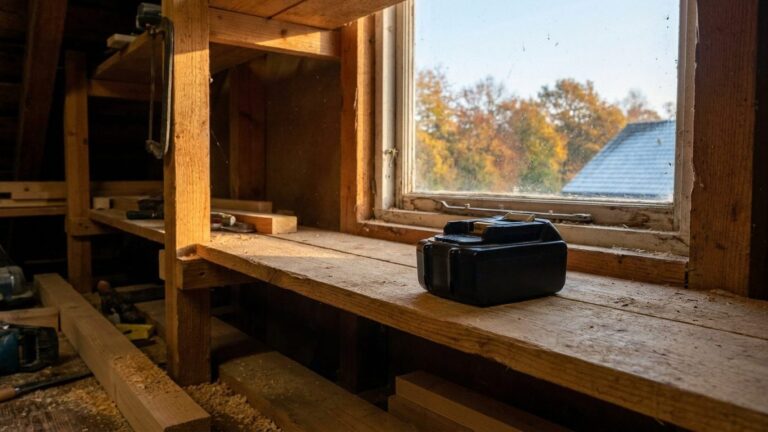 Un menuisier ne range jamais sa batterie 18 V au cabanon pour l'hiver sans la vérifier : ce qu'il fait avant les premières...