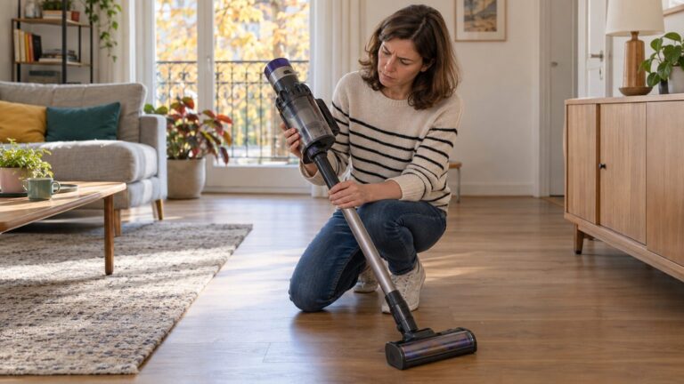 Aspirateur Dyson sans fil qui pulse puis s'arrête : filtre ou bouchon