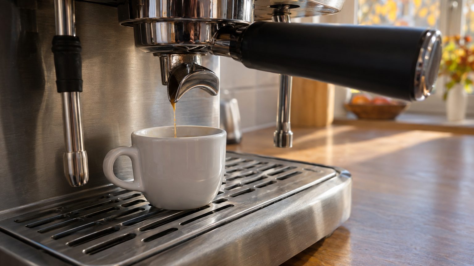 Expresso qui coule en filet : détartrer à l'acide citrique