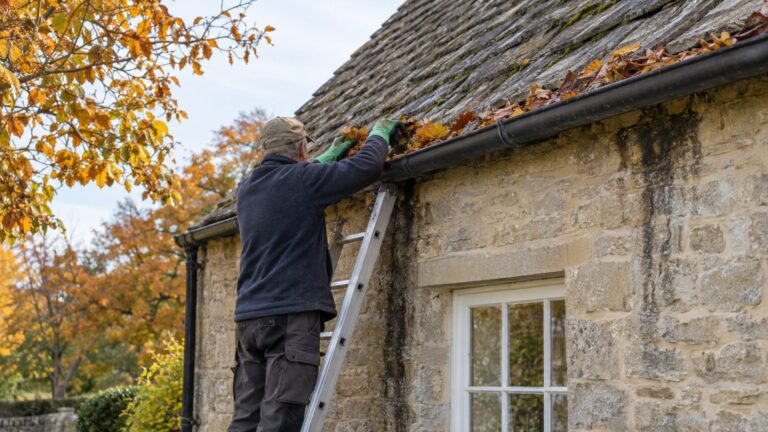 Gouttière bouchée par les feuilles : risques pour la façade