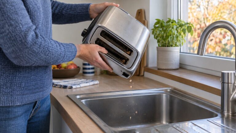 Grille-pain qui fume et sent le brûlé : causes et nettoyage