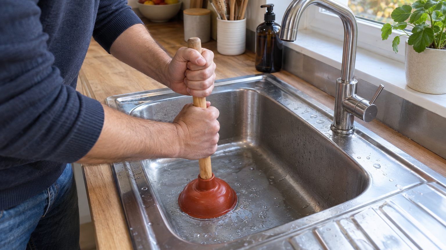 J'ai versé du vinaigre et du bicarbonate dans mon évier chaque semaine juste pour qu'il se vide plus vite : quand le plomb...