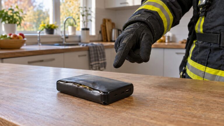 « Jette-la tout de suite » : ce détail sur ma batterie externe a alarmé un pompier venu vérifier mes détecteurs de fumée