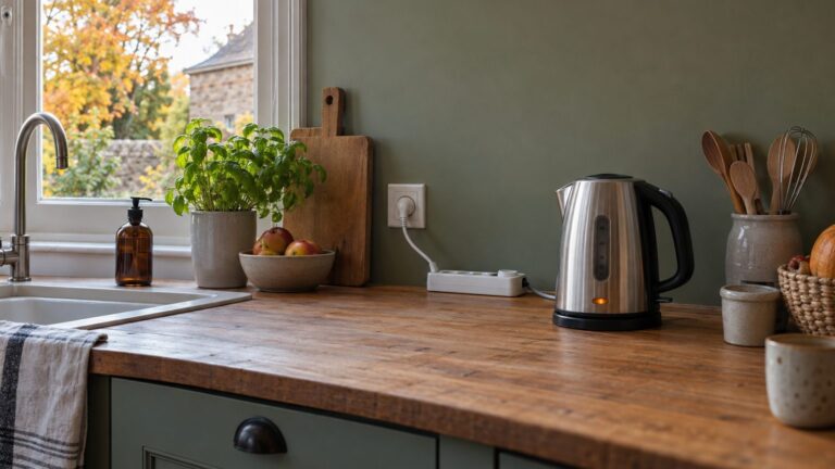Multiprise cuisine : bouilloire, grille-pain et micro-ondes, danger