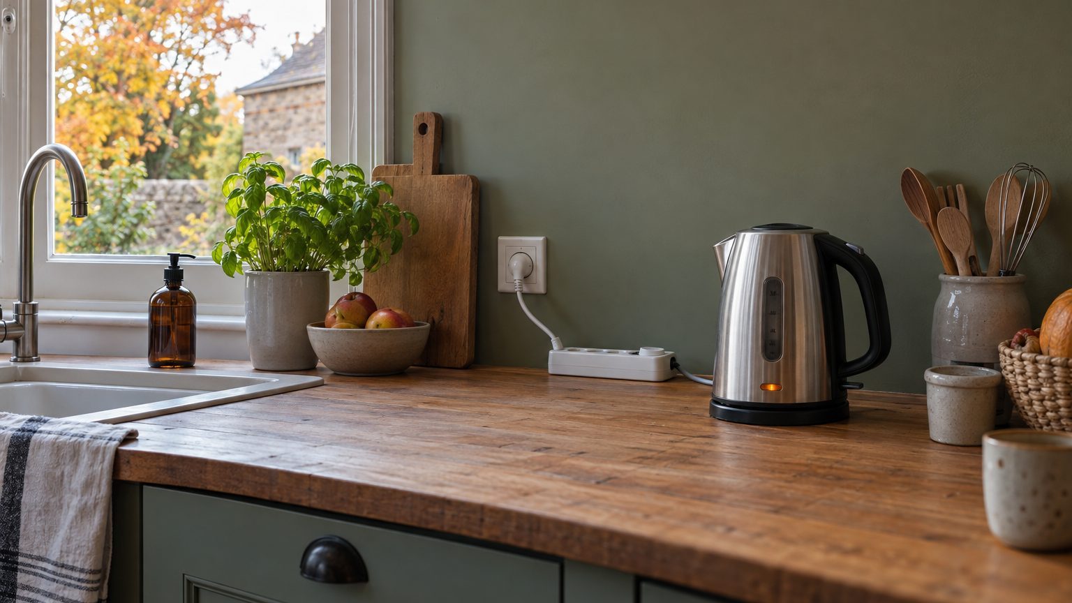 Multiprise cuisine : bouilloire, grille-pain et micro-ondes, danger