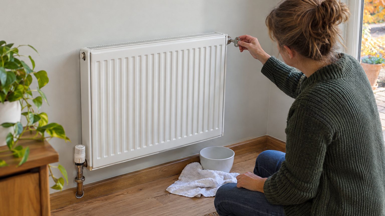 Purger un radiateur : remonter la pression à 1-1,5 bar